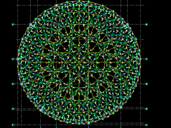 河津明光正元广场圆形网架