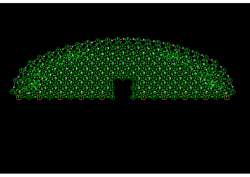 河津锡林浩特91跨，1000米长干煤棚网架设计